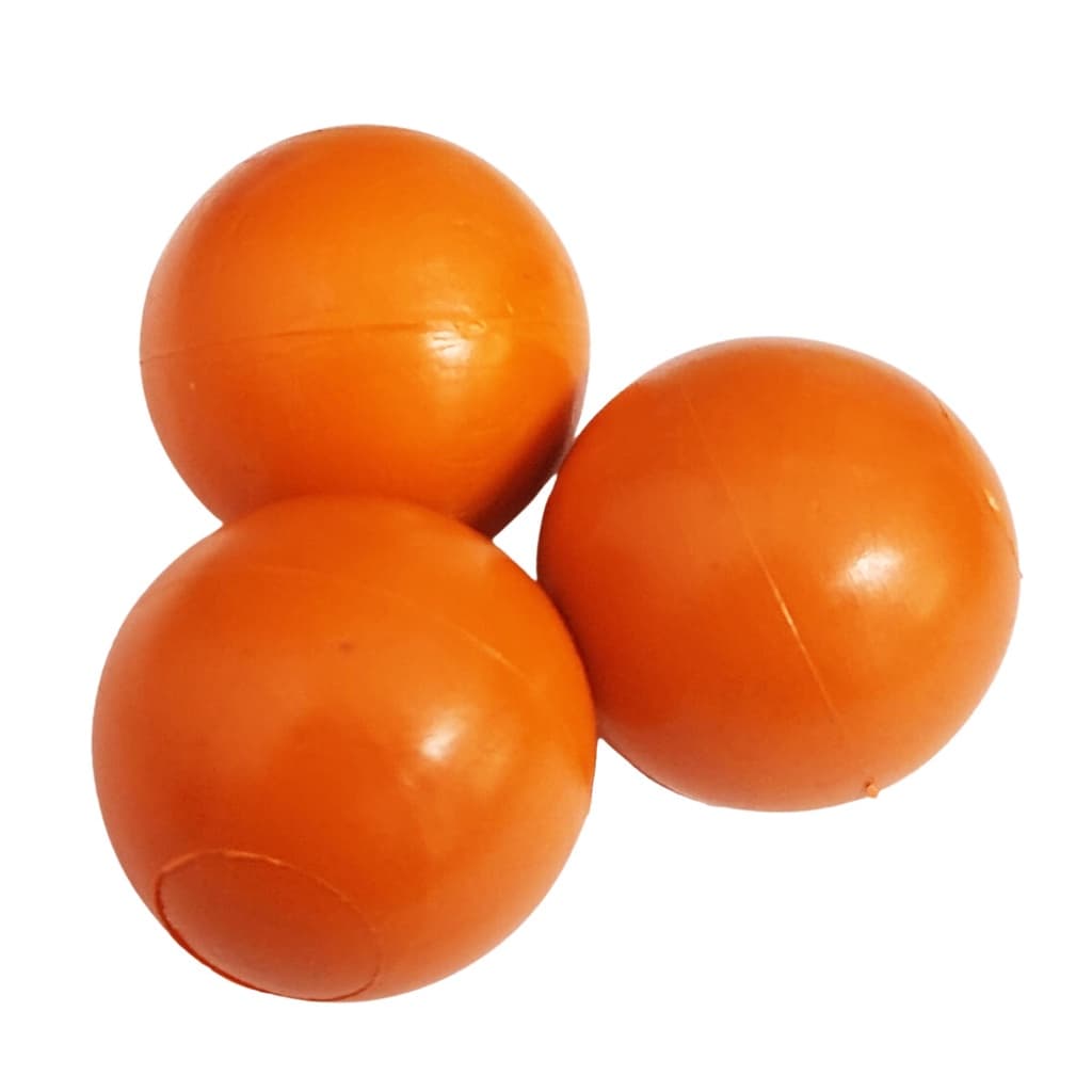 Kit 3 Refil Bolinhas Bolinha Furacão Pet Laranja Compatível Com Brinquedos Plástico Único