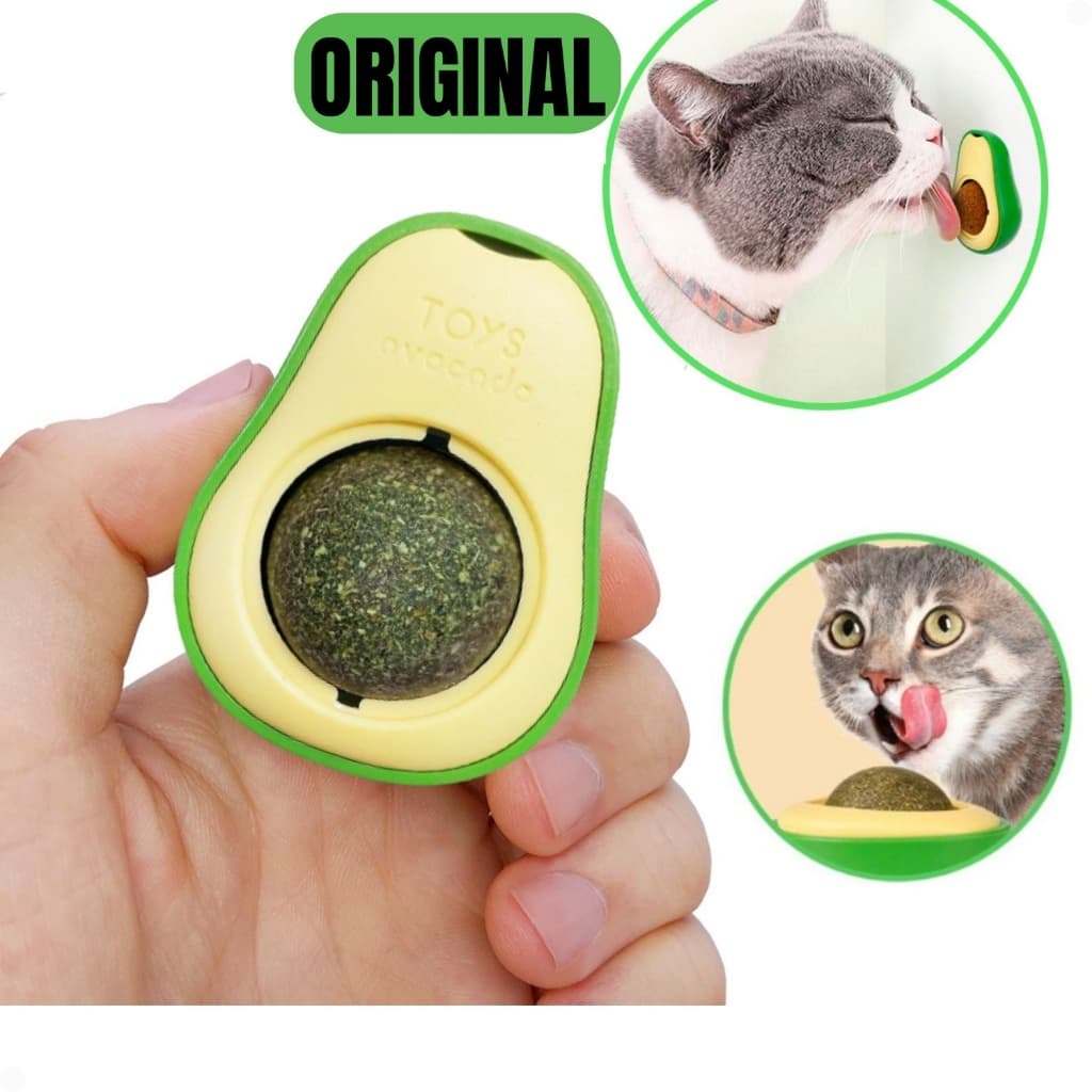 Abacate De Brinquedo Para Gatos Com Catnip Erva Gato Natural