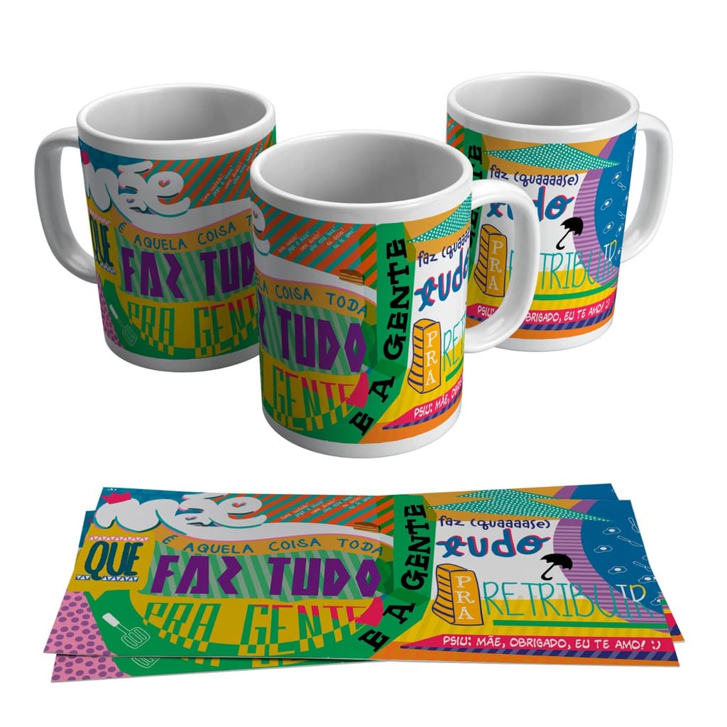 Caneca De Porcelana Personalizada Mamãe Faz Tudo C