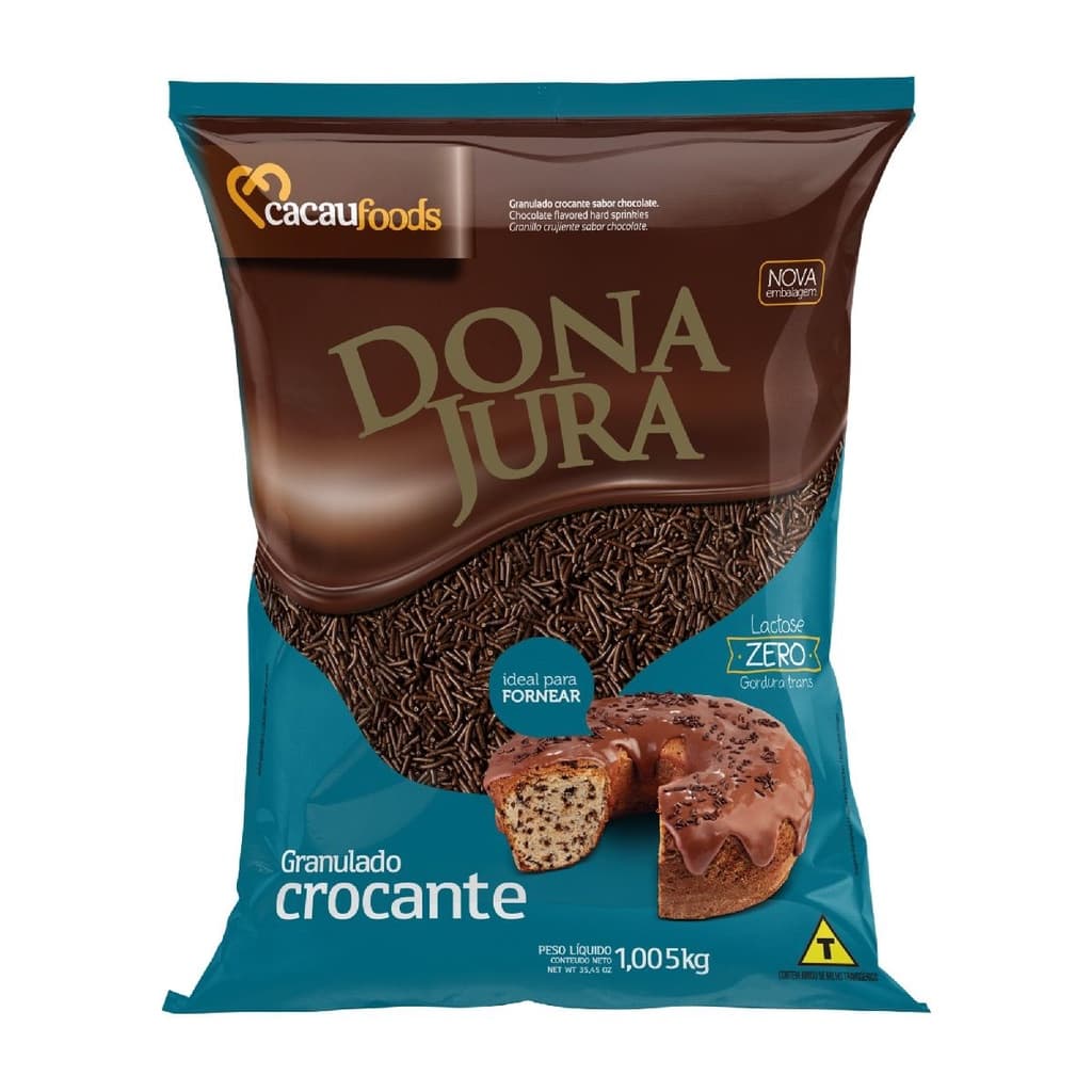 Chocolate Granulado Crocante 1,05 Kg CACAU FOODS