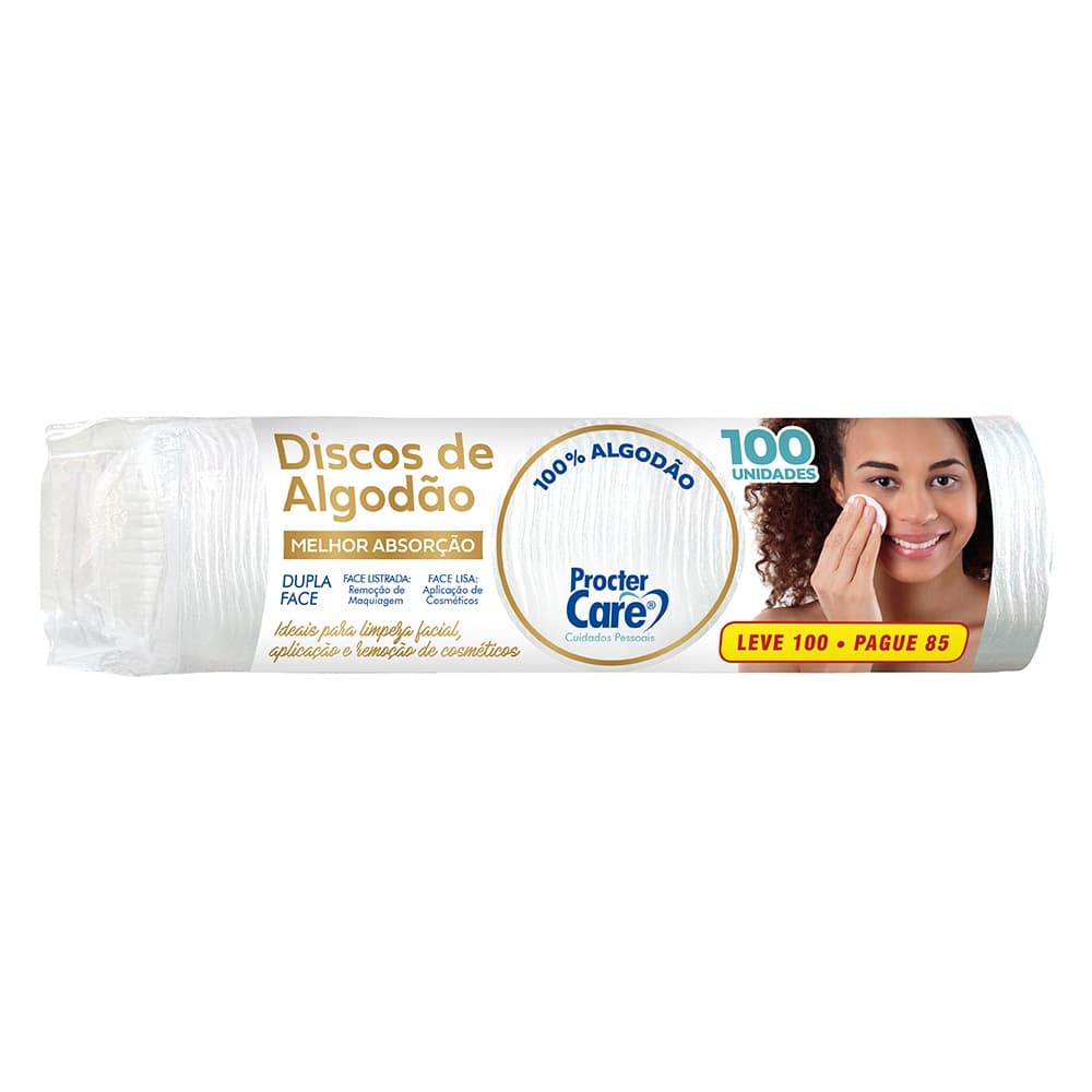 ALGODÃO DISCO PROCTERCARE 100UNI