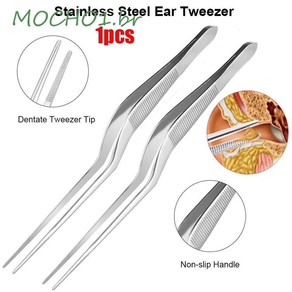 MOCHO1 Pinça Para Orelha Silver Removedor Profissional De Cera Ferramentas De Limpeza Oral Em Aço Inoxidável