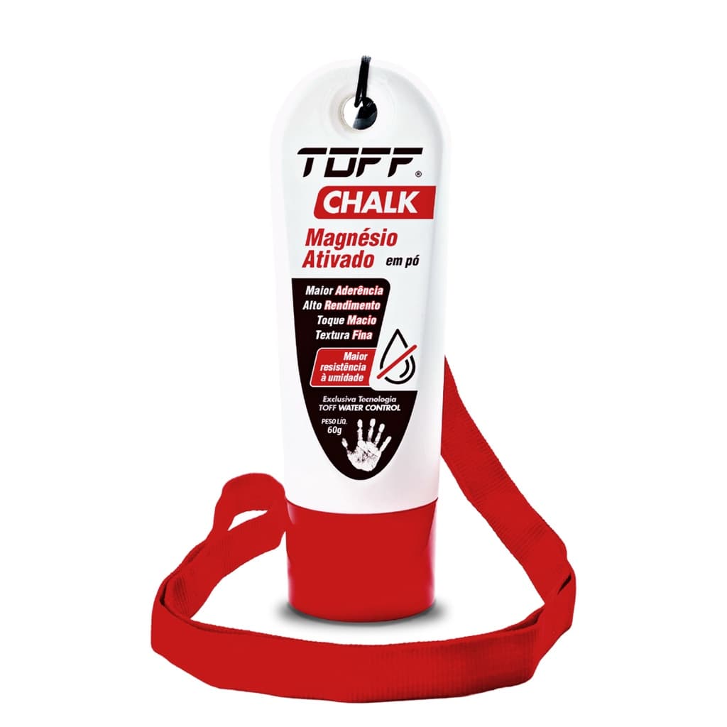 Toff Chalk Magnésio em Pó 60g Talqueira Dosador Portátil Com Cordão