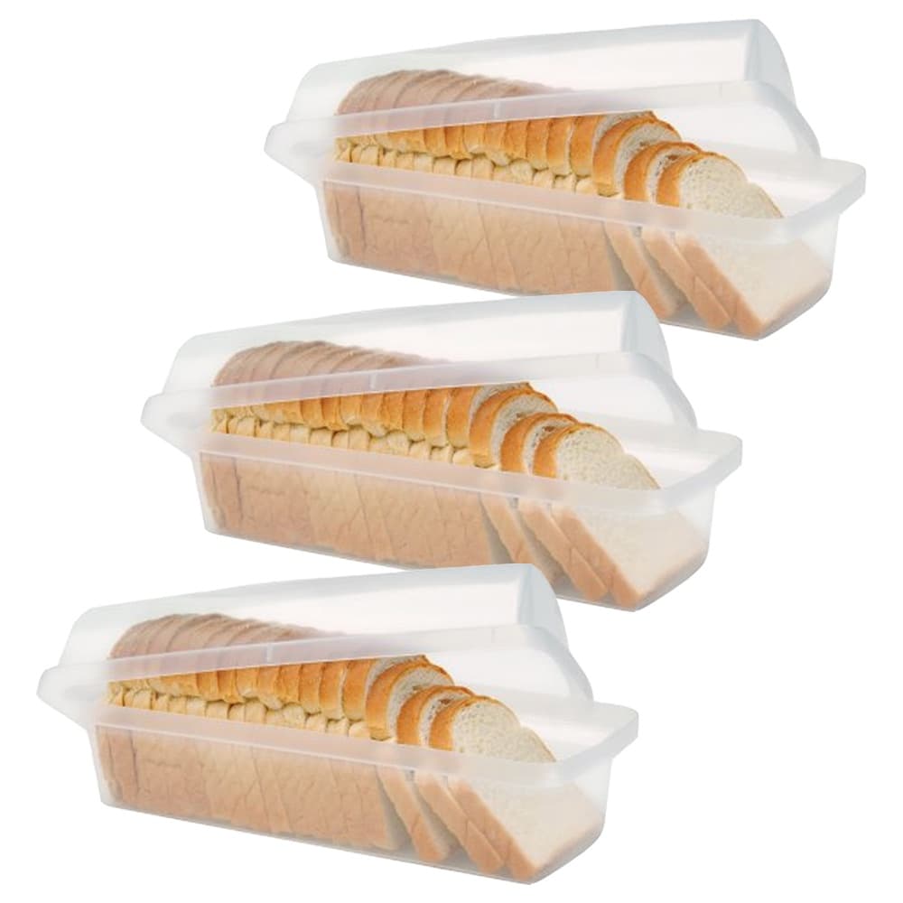 Pote Porta Pão Plastico Sanremo Guarda Pão Bpa Free - 3 Unid