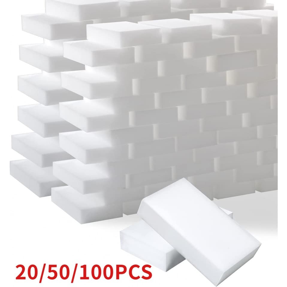 20/50/100PCS Apagador De Esponja Mágico Branco Limpeza Da Cozinha Melamina Branca Lavagem
