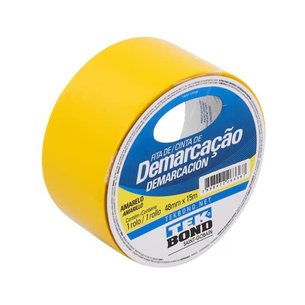 Fita Demarcação De Solo 48 Mm X 15 M - Amarela TekBond