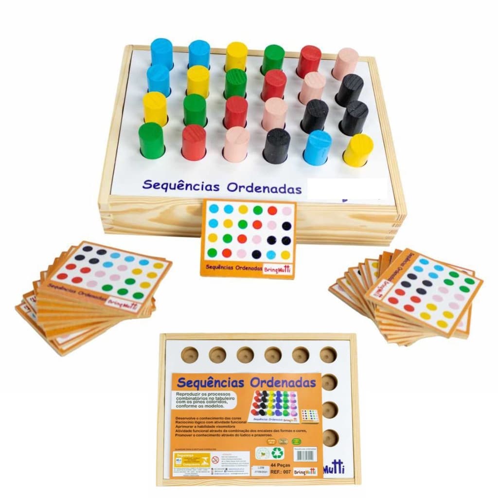 Brinquedo Pedagogico Autismo Terapeutico Ocupacional Sequência Ordenadas