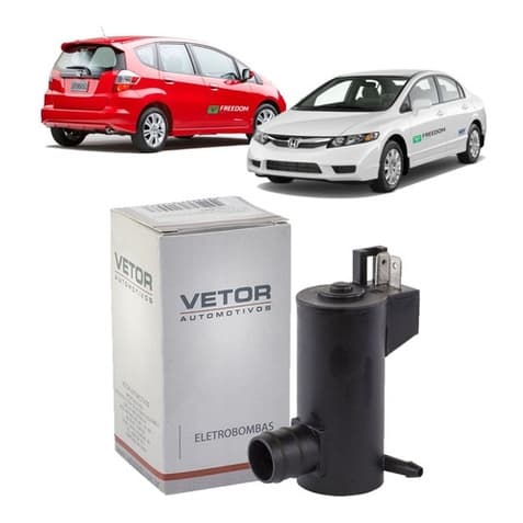 Honda Fit / New Civic 2007 a 2014 12V C/1 Saida Bomba Esguicho Agua Parabrisa 2009 a 2012 Novo