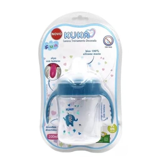 Caneca Treinamento Decorada Fun  Kuka Azul 200Ml – Kuka