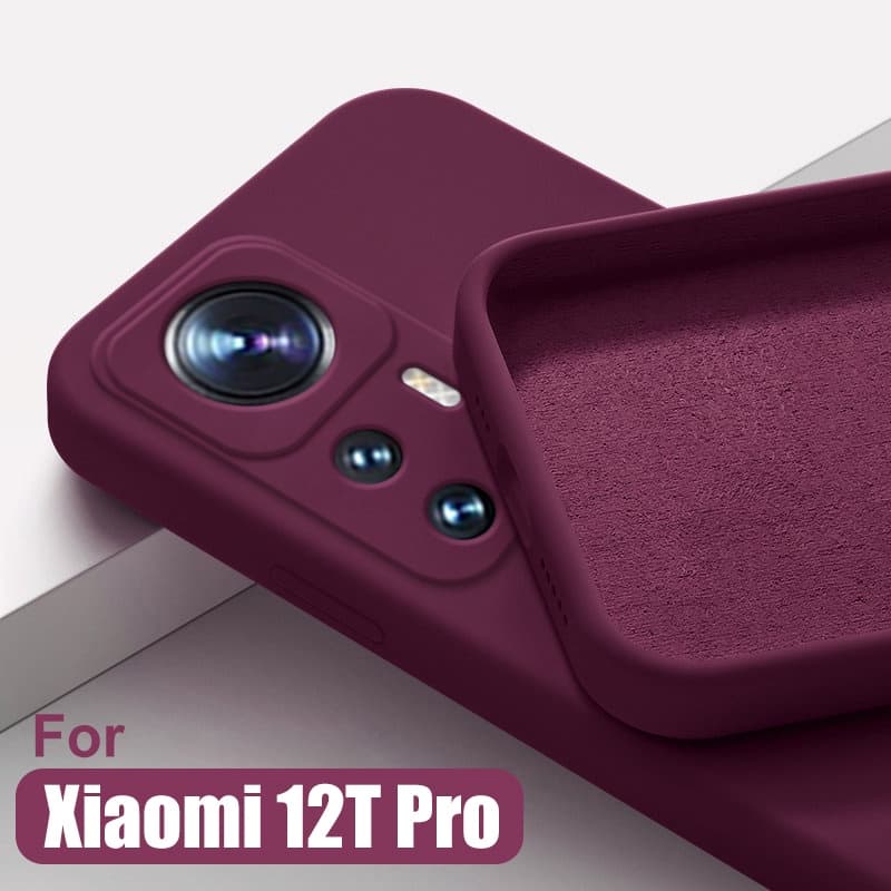 Mi 12T 12T 12 T Pro Estojo De Silicone Líquido Para Telefone Xiaomi Mi12 12X Lite Capa Mole 12T