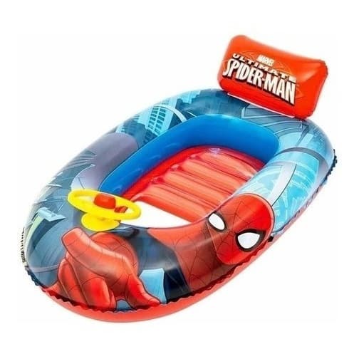 Bote Inflavel Homem Aranha Boia Infantil Piscina