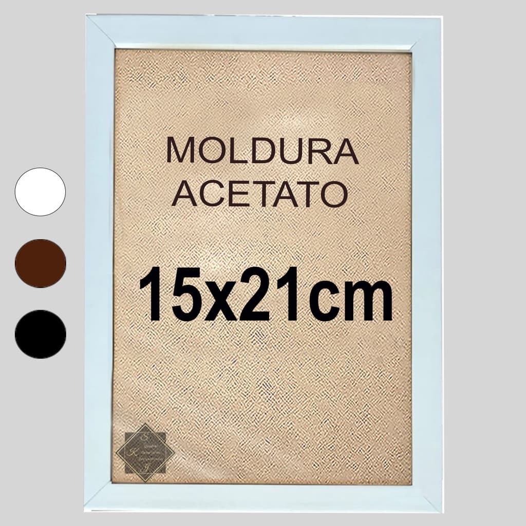 Moldura Quadro Com Acetato 15x21cm