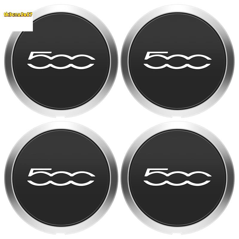Calota 4Pçs 133mm para Conjunto de tampas cubo centro Fiat 500 rodas 68078419Ac 68078421Capa de poeira AC 51884863
