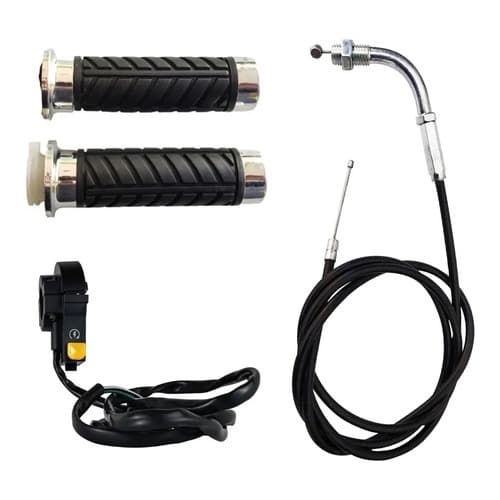 Kit Completo Acelerador Bicicleta Motorizada Universal Punho Cabo Moskito 2t Bike