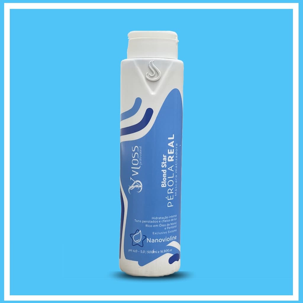 Tonalizante Perola Real Vloss Mascara Matizadora Tom Platinado Perolado Blond Star 500g
