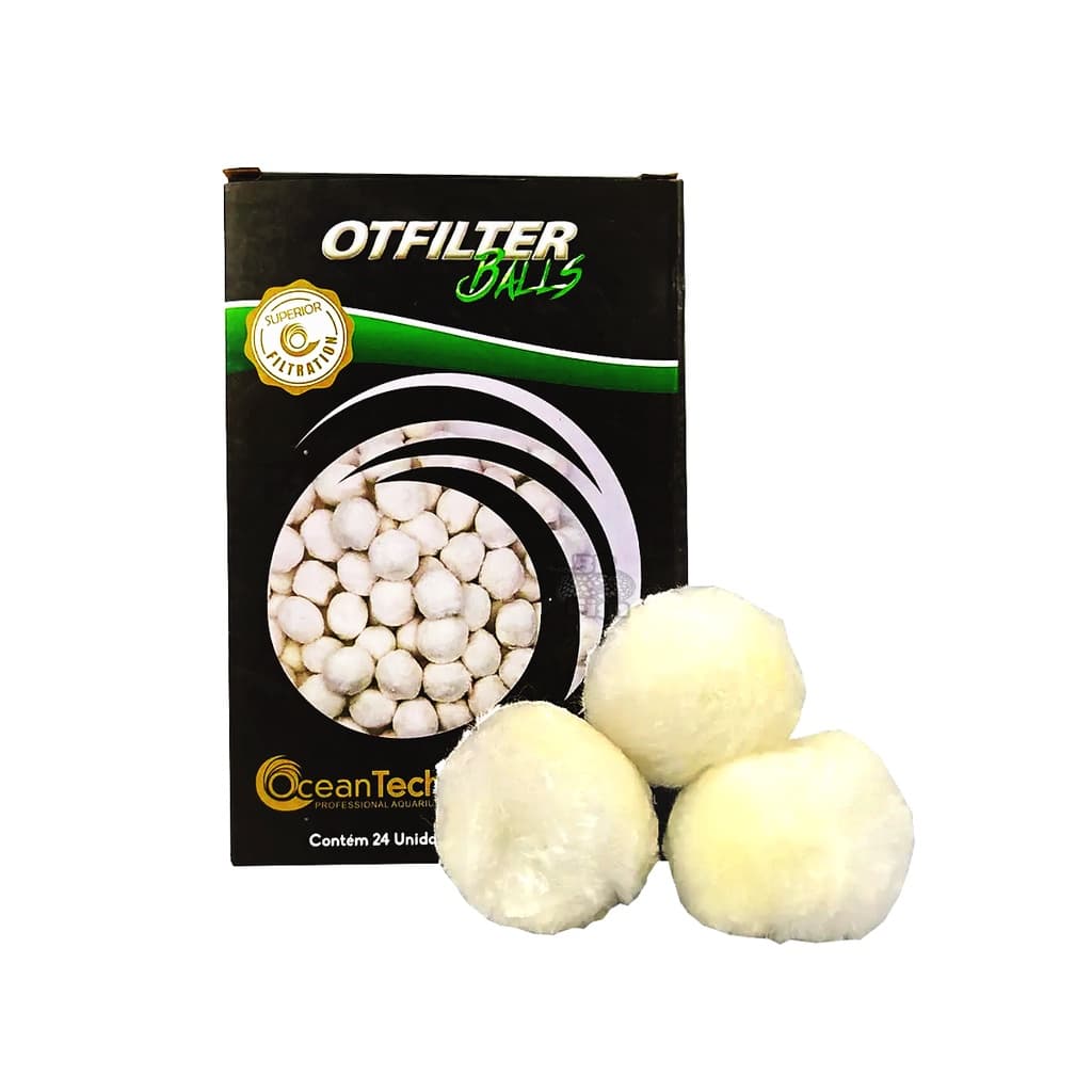 Mídia Filter Ball Ocean Tech Substitui Perlon Aquários 24un