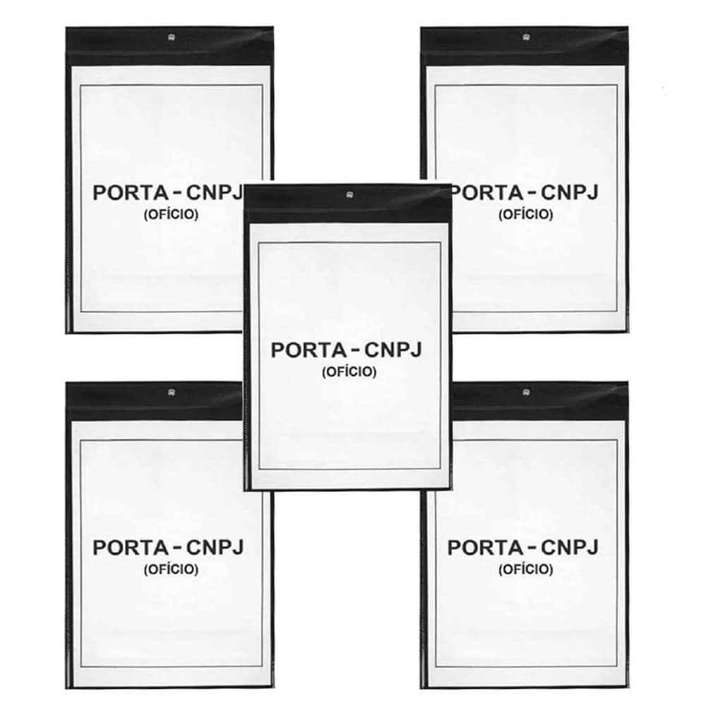 5 Un Porta Quadro Protetor Vertical A4 P/ Cartão Cnpj Alvará