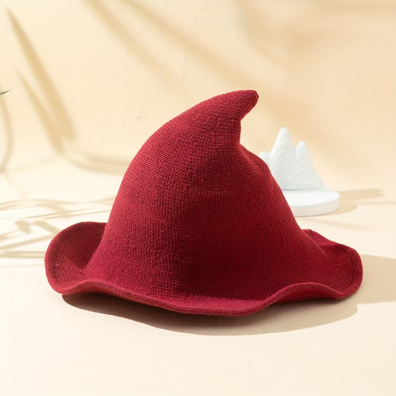 Chapéu De Bruxa De Halloween Malha Rebatível Pico