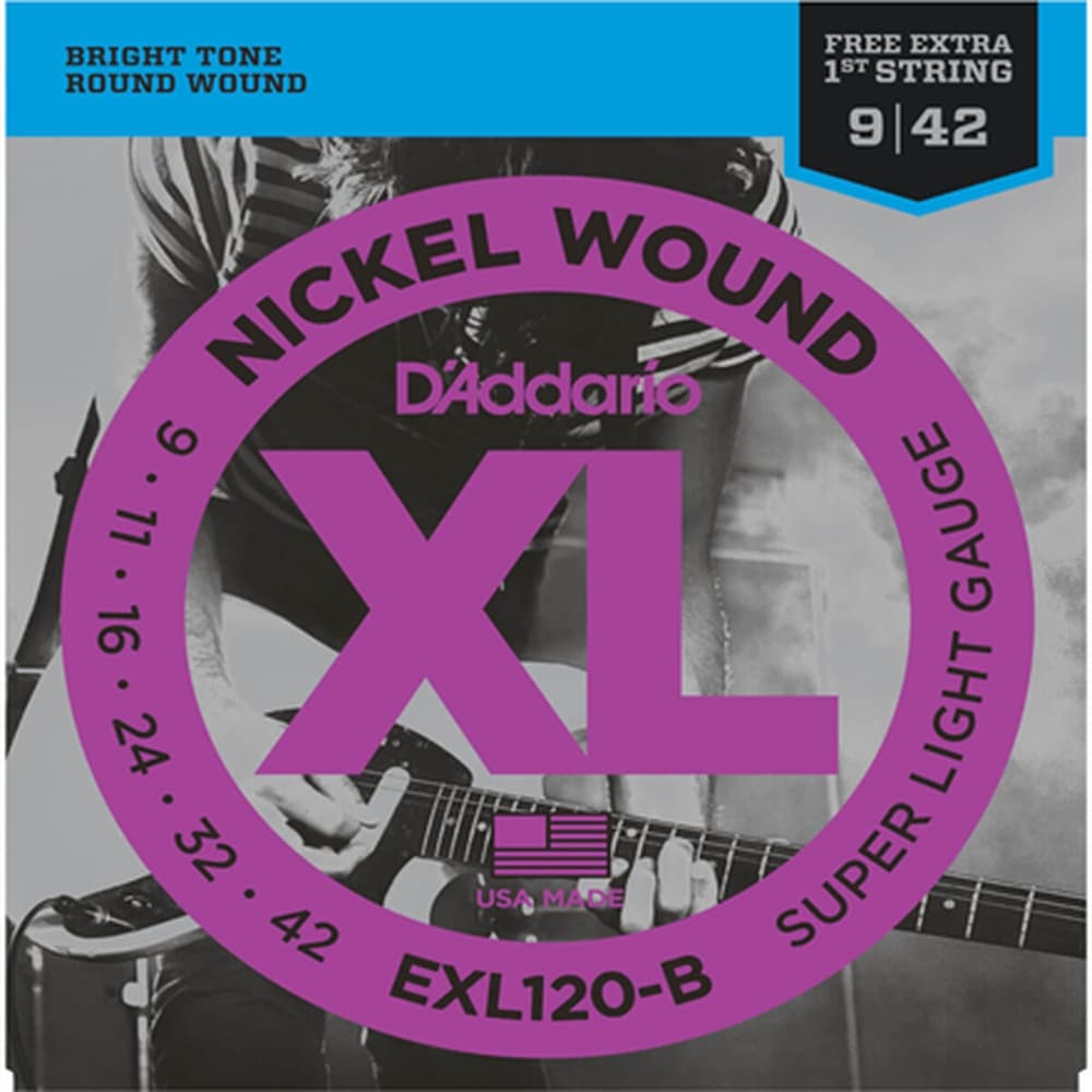 ENCORDOAMENTO D ADDARIO GUITARRA EXL120-B+PL009 09