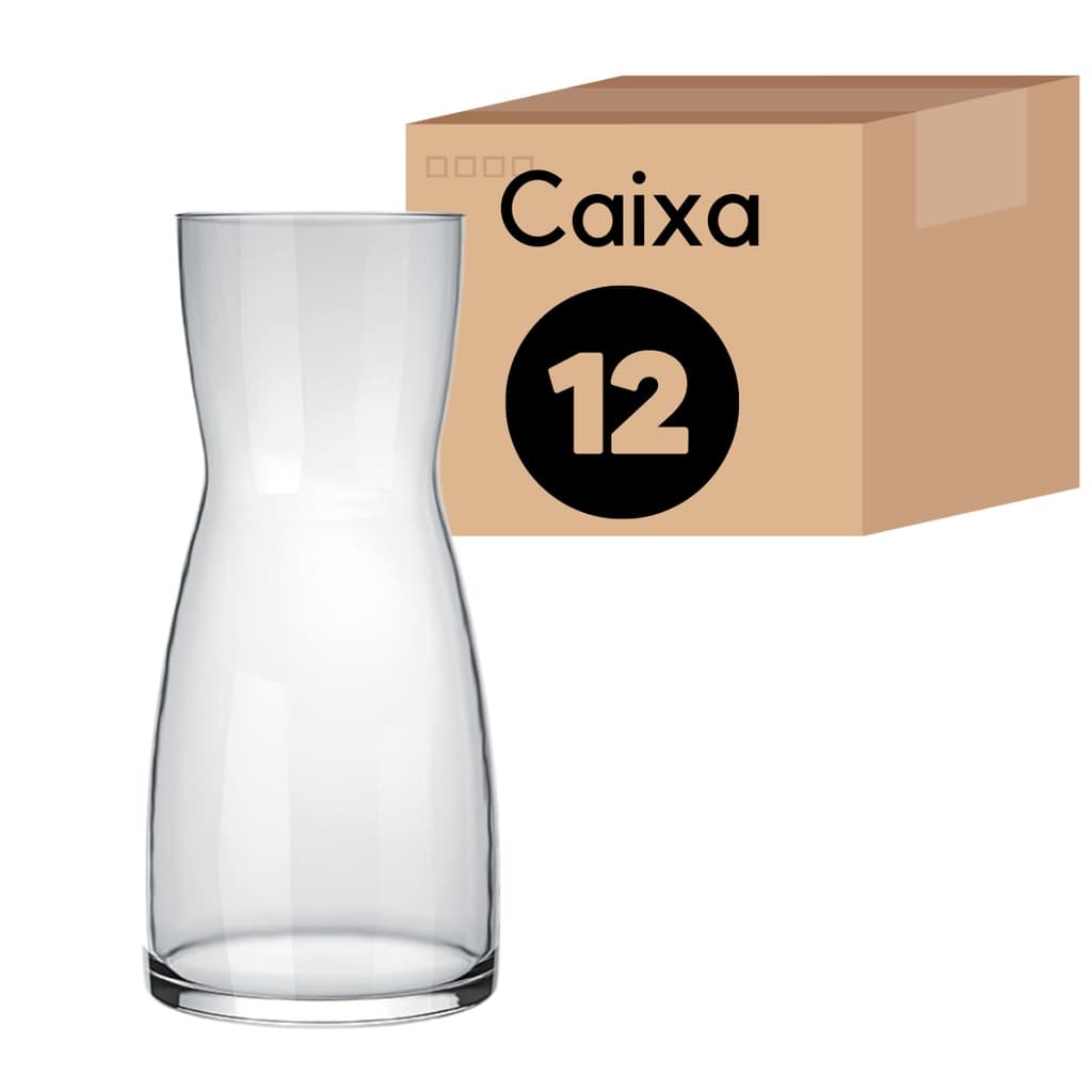 Jarra Decanter De Vinho Suco Agua 500ml Nadir 12 Unidades