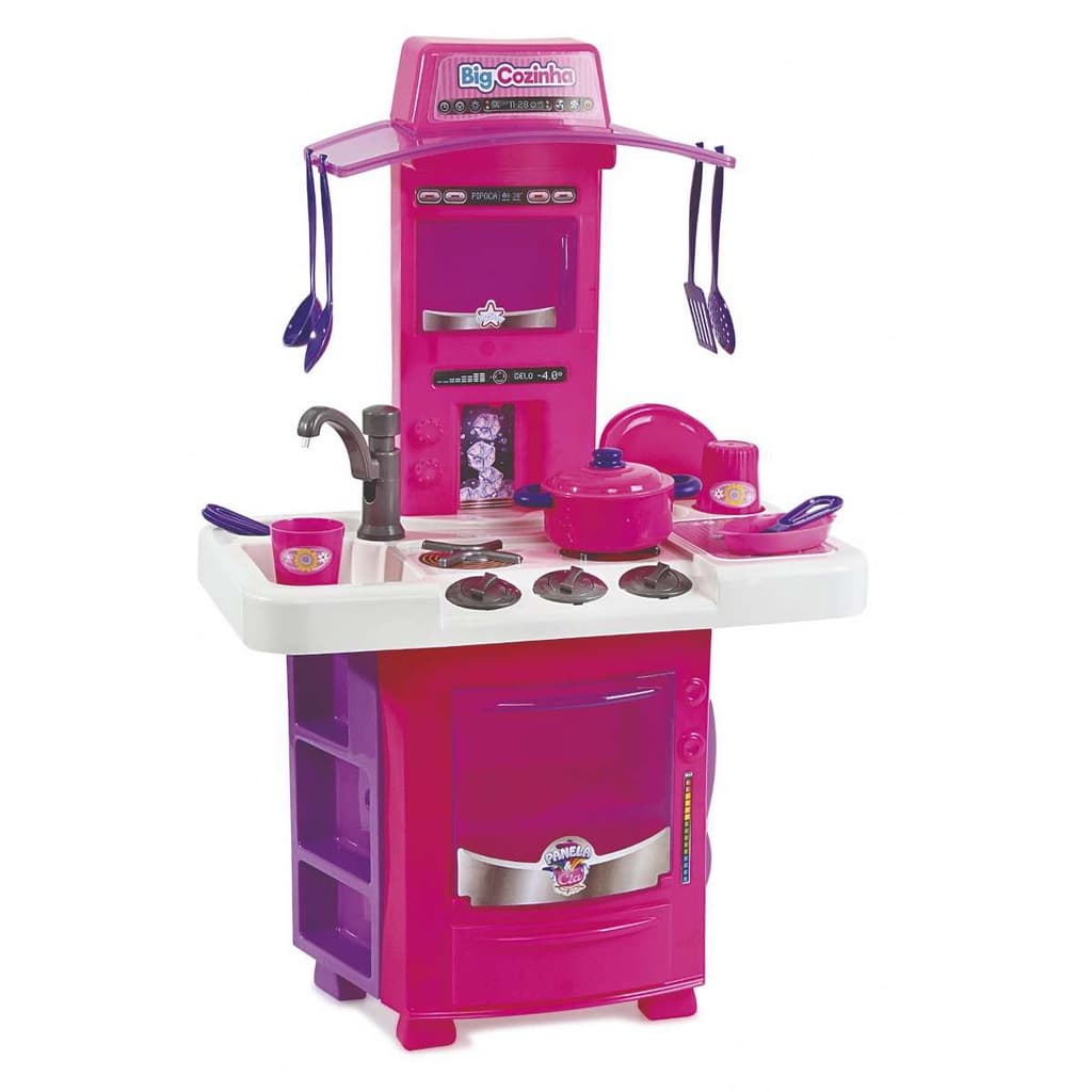 Big Cozinha Infantil Completa Com Acessórios Menina Big Star