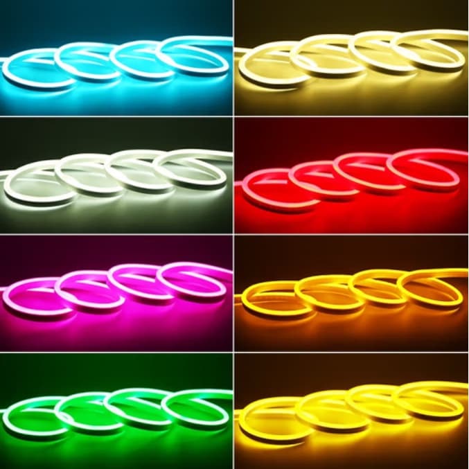 Fita Led Mangueira Neon 5m Alto Brilho Corte 5M Flexivel Siliconada sem fonte