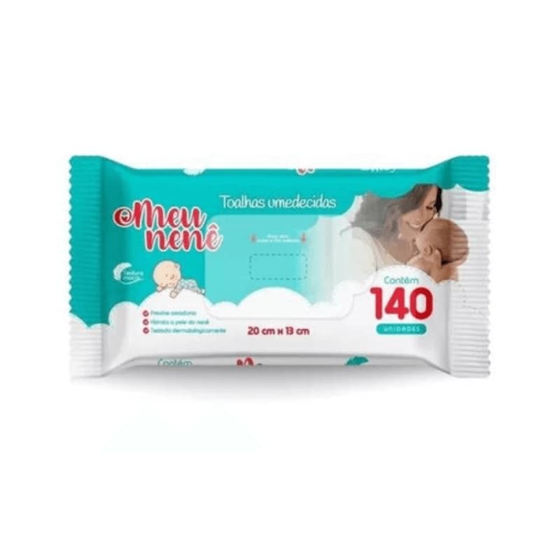 140 Unid Lenço Umedecido Cheirinho Bebê Longo Prazo Validade