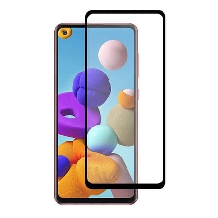Película De Vidro 3d Para Samsung Galaxy A21s Cobre Toda Tela