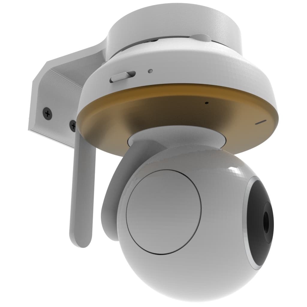 Suporte de Parede Compatível com Câmera Babá Eletrônica Motorola VM855 Wi-fi Branco