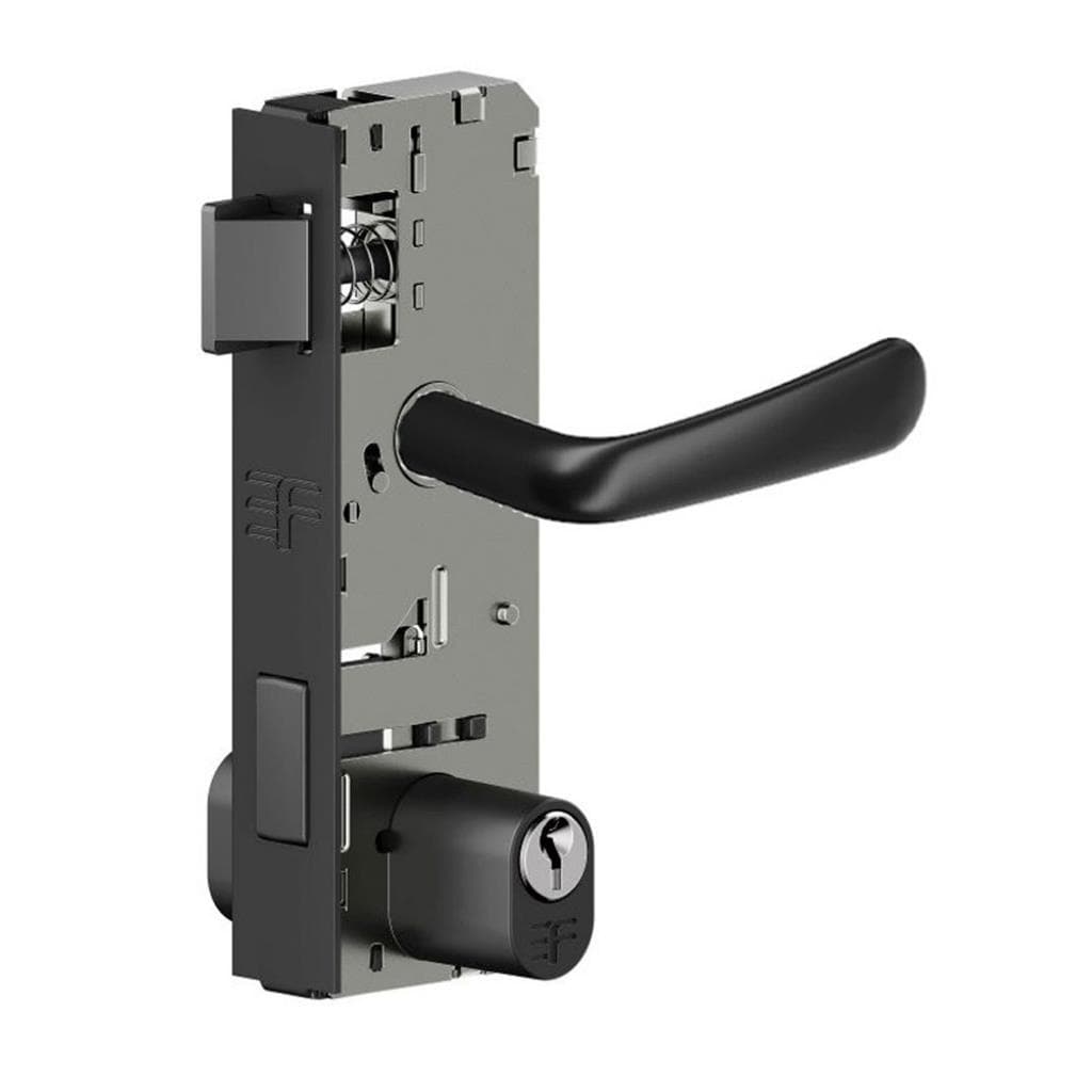 FECHADURA 1520TA PORTA VIDRO MACANETA PRETO FOSCO 3F 3080
