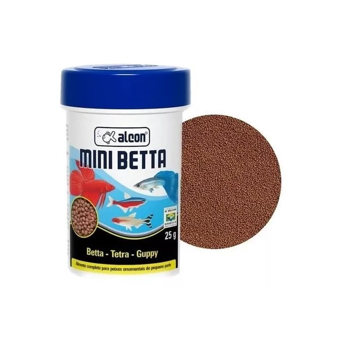Mini Betta Racão P/ Peixes Ornamentais Tetra 25g Alcon