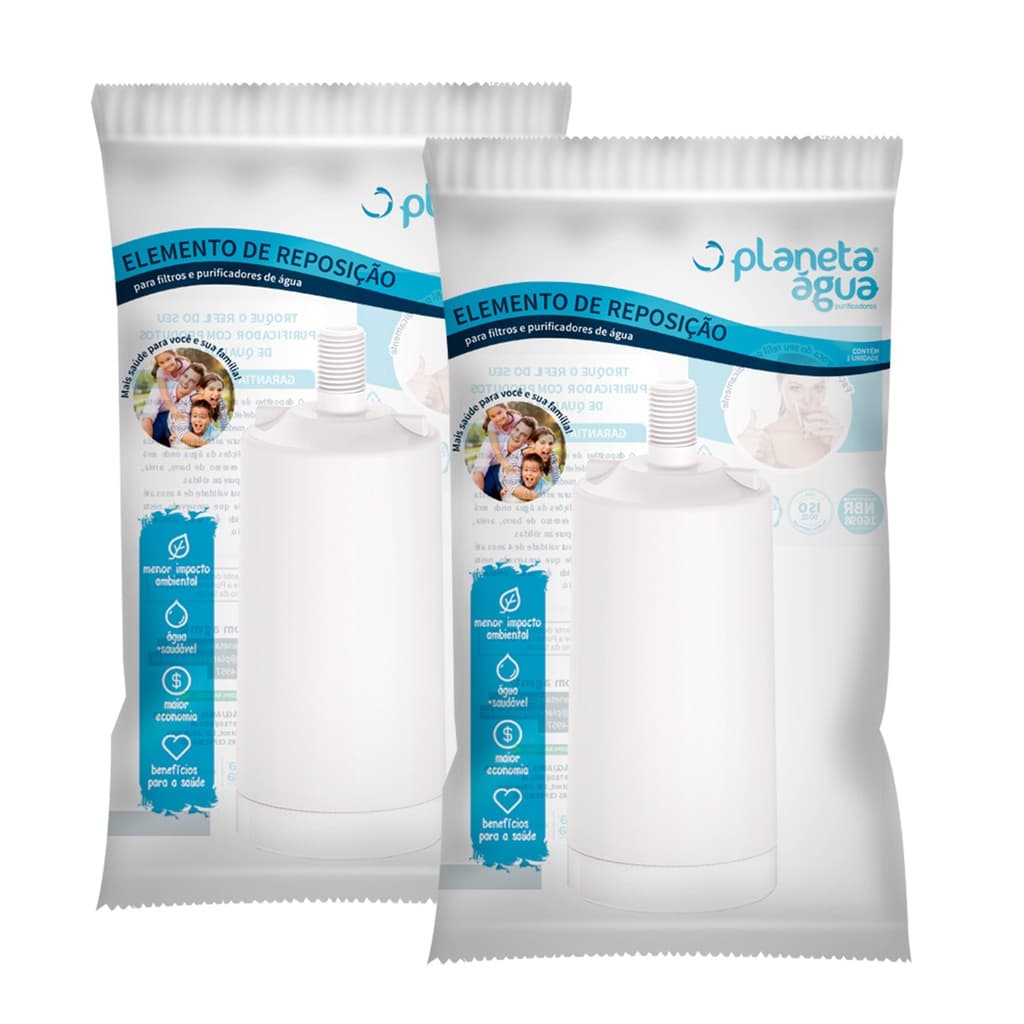 Refil Vela Filtro Lorenzetti Acqua Bella E Vitale 2 Pçs