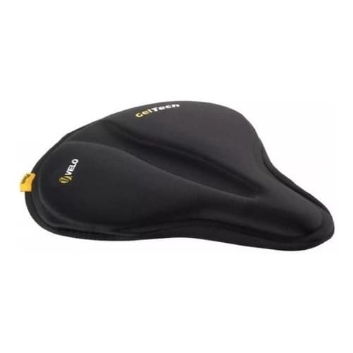 Capa Selim Bike Velo Vl030 Em Gel Cruiser Preta Anatômica