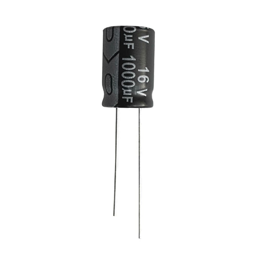 KIT 5 PÇS - CAPACITOR ELETROLITICO 1000X16V - 1000UF X 16V