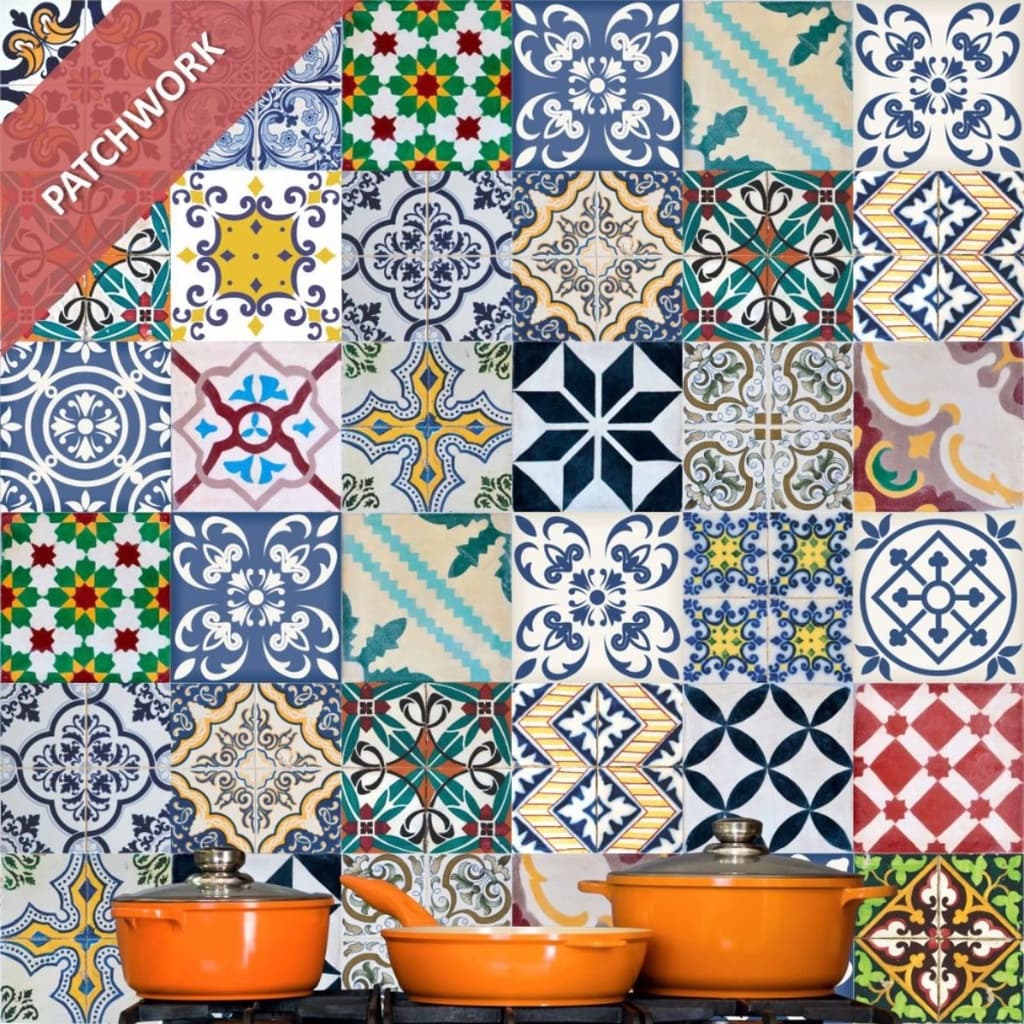 Rolo Adesivo de Parede 0,45x1,20 Patchwork