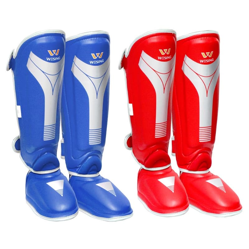 Caneleiras MMA Kickboxing Muay Thai Com Passos Protetor De Almofadas De Perna Para Sparring Artes Marciais Boxer Equipam