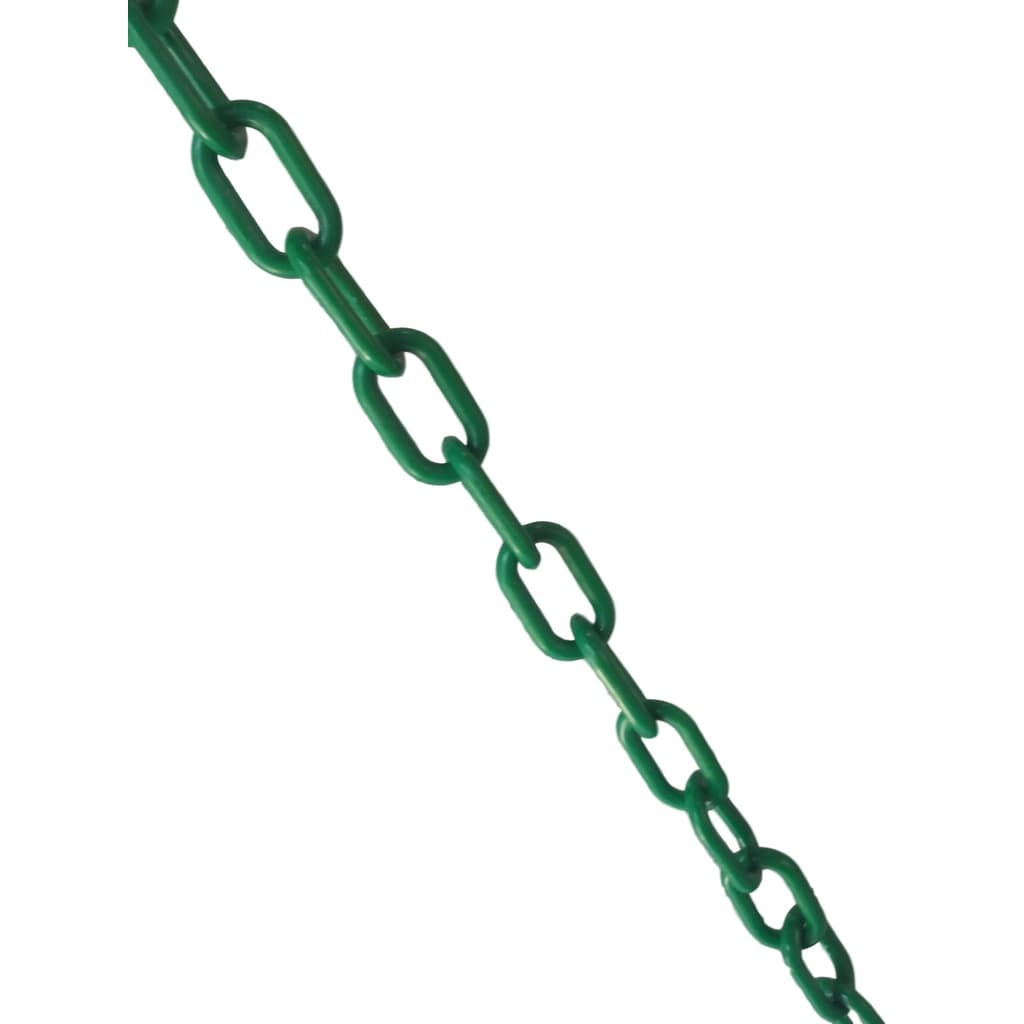 10 Mt Corrente Plástica Isolamento Calha Chuva Elo Pequena Verde