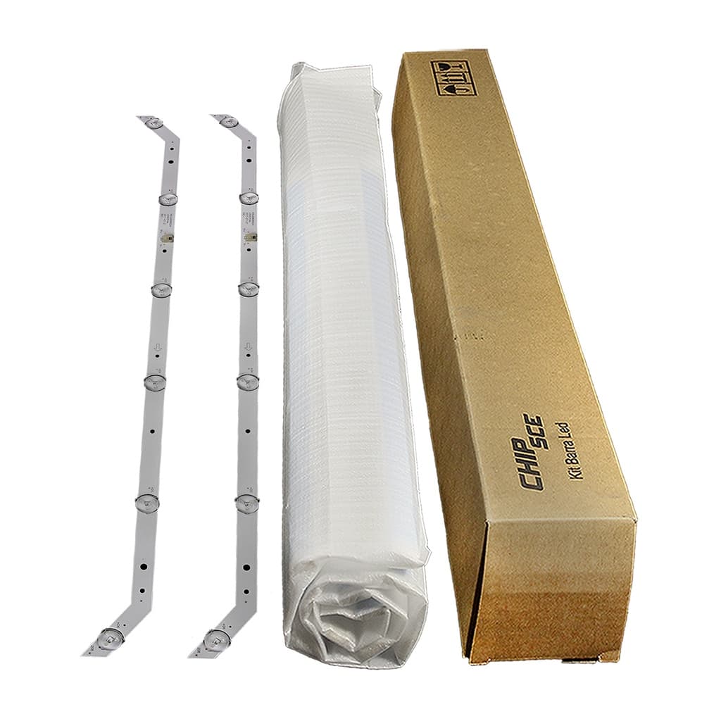 Kit Barra de Led Compatpivel com TV TCL 32" L32S3900S 32L1700 KDL32MD662LN - 2 Barras de 6 Led's de 3V.