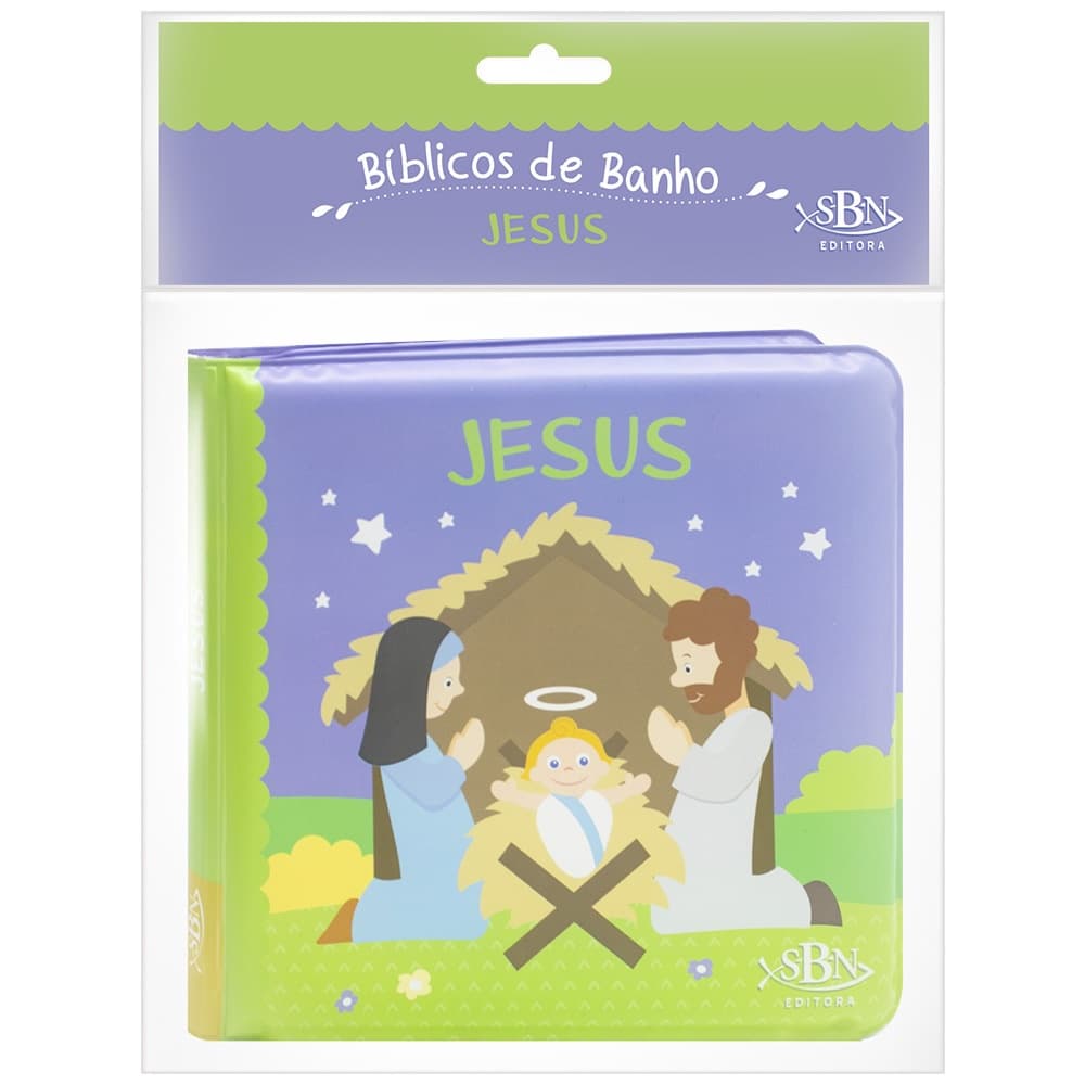 Livro de Banho Jesus Histórias Bíblicas Brinquedo Diversão no Banho do Bebê Todolivro SBN