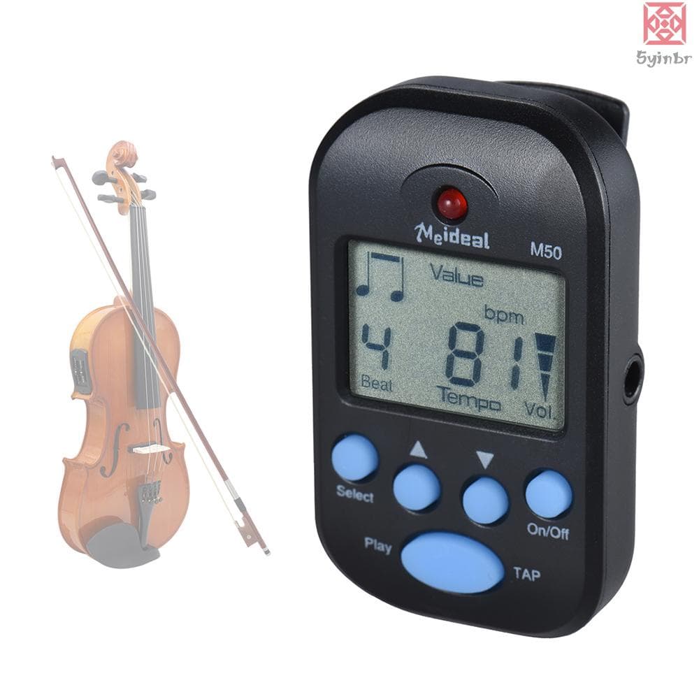 Clip Profissional Em Tela LCD Digital Beat Tempo Metrônomo Leve Mini Para Violino Guitarra Baixo Instrumento