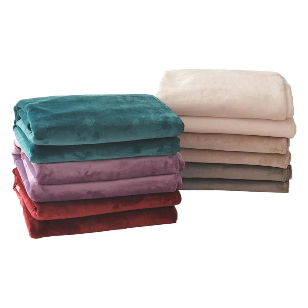 Kit 10 Mantas Fleece Toque Suave Cores Sortidas
