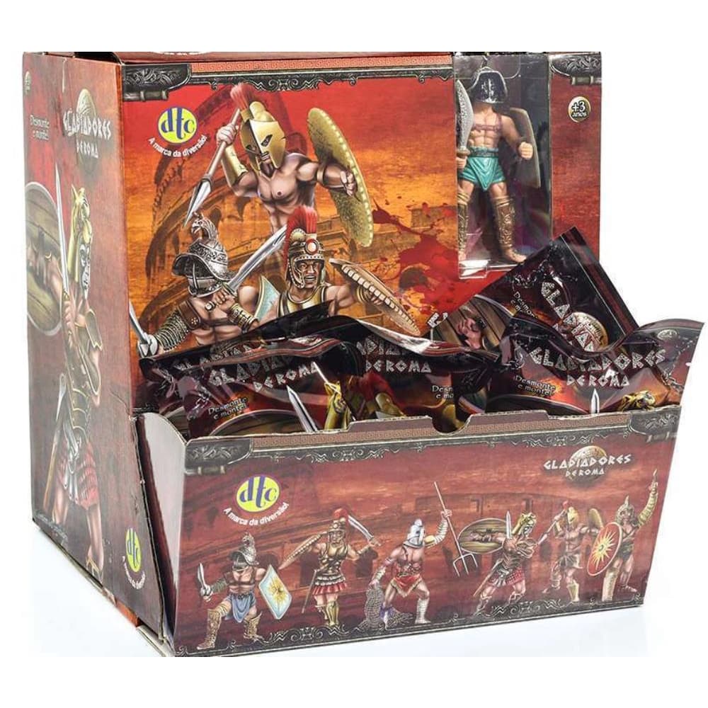 Brinquedo Colecionável Desmonte e Monte Gladiadores Roma DTC