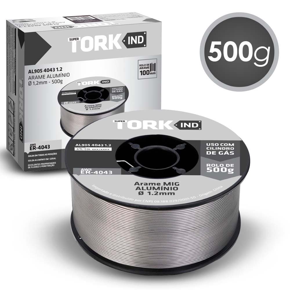 ARAME SOLDA 1,2MM MIG 0,500G ER4043 AL9054043-1.2