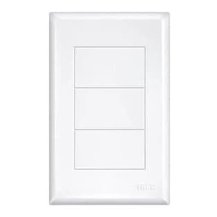 Placa Cega 4x2 Espelho C/ Suporte Evidence Branco Fame