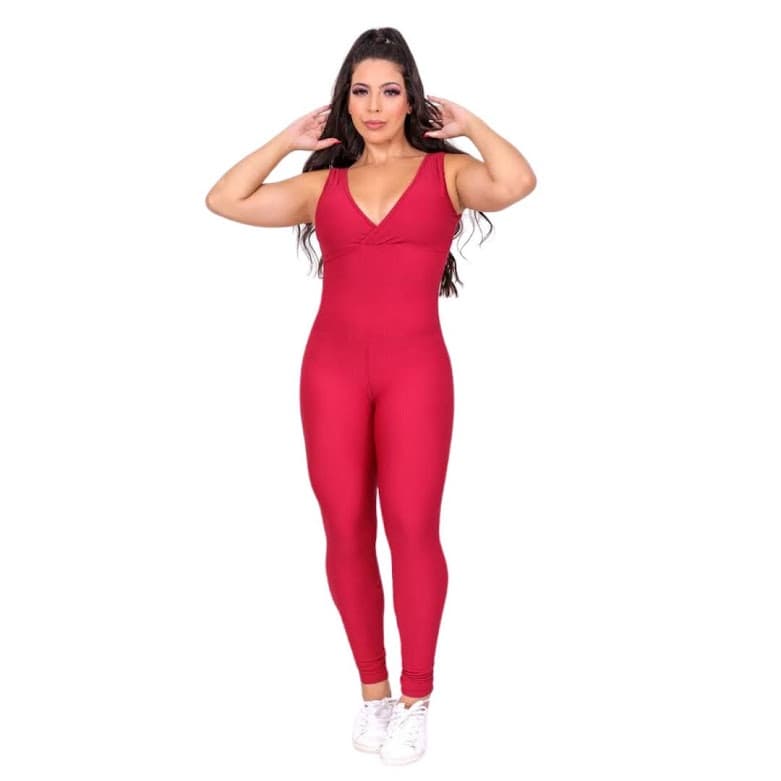Macacão de Treino AP Moda Fitness Longo Cannes - Feminino