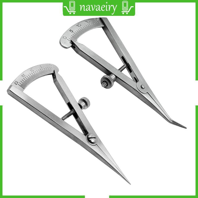 nava Calibrador Castroviejo Aço Inoxidável Para 0 A 20 mm Angular 3 25 Cirúrgico