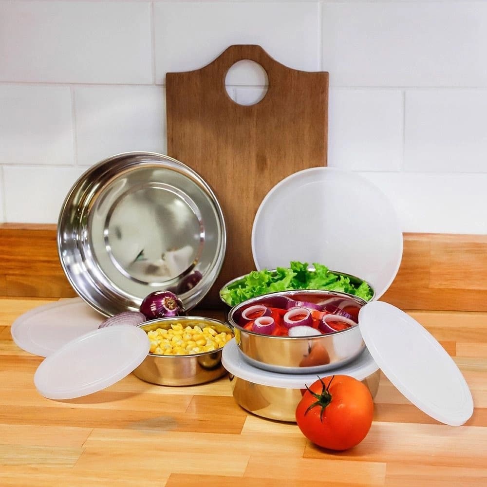 Potes 5x La Cuisine P/ Guardar Alimentos Frutas Verduras Etc