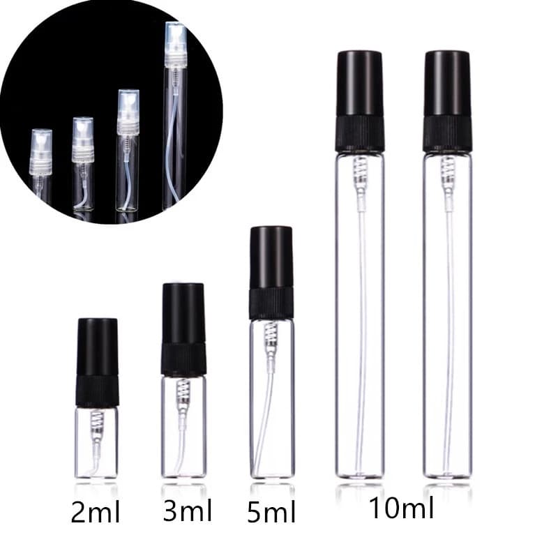 [MPQ] 5Pcs Frasco De Vidro Transparente Recarregável Portátil/Mini Perfume Nebulizador De Vazio