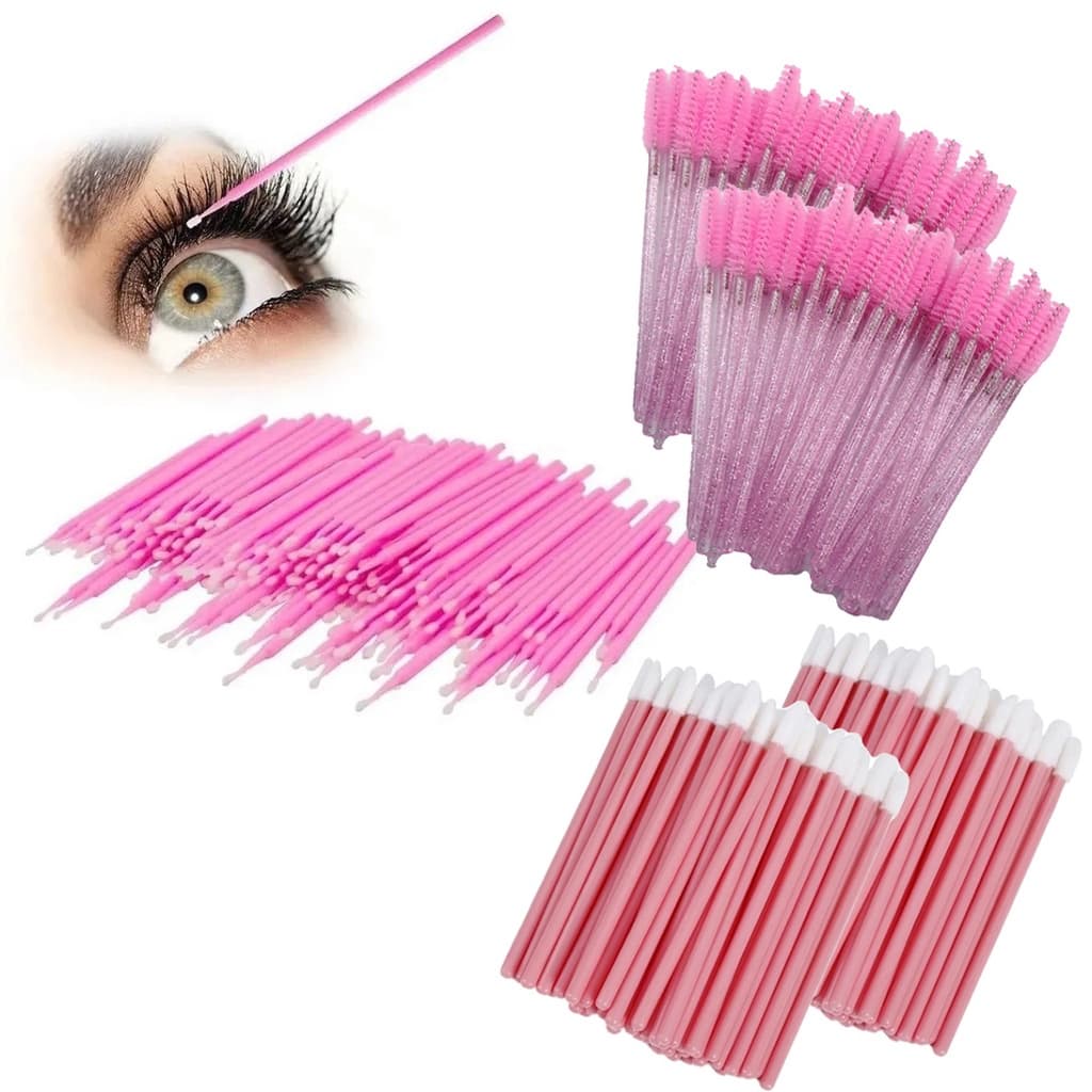 Kit 100 Microbrush 100 Escovinhas 100 Aplicador Cílios
