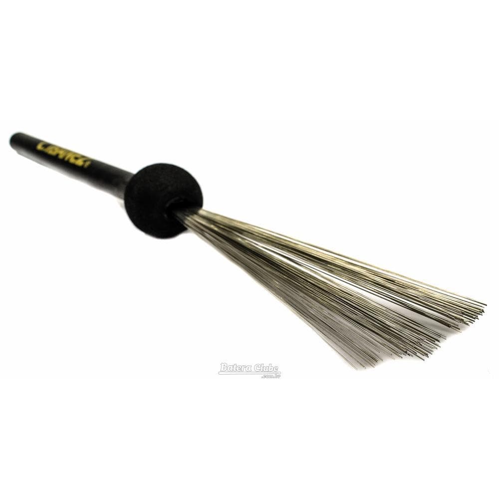 Vassourinha de Cajón C. Ibañez Steel Brush com Pescoço para Som Grave e Cerdas de Aço (Made in USA)